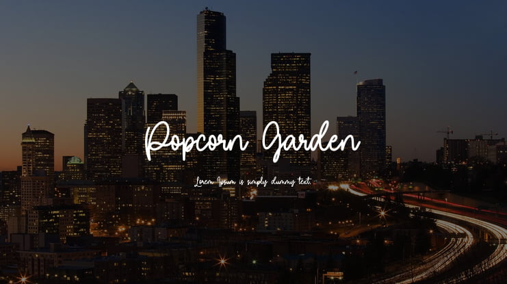 Popcorn Garden Font Family