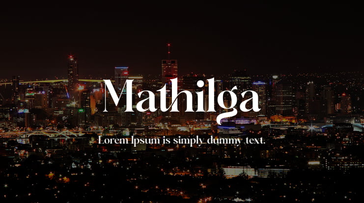 Mathilga Font