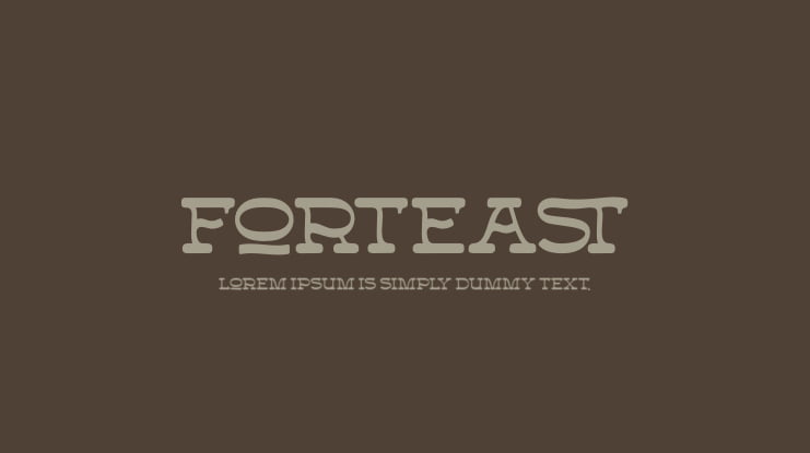 Forteast Font