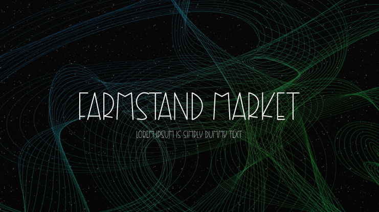 Farmstand Market Font