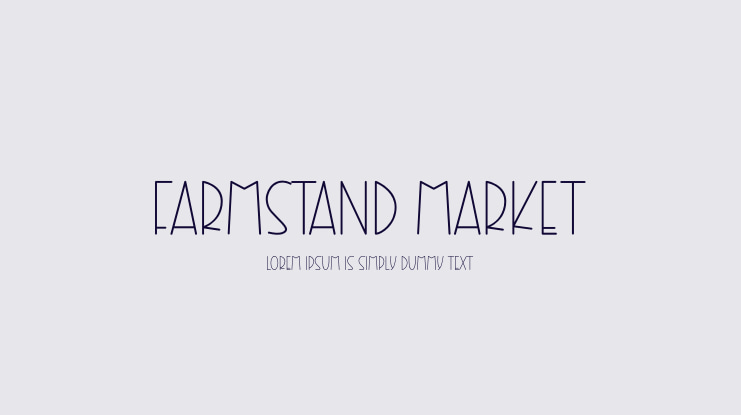 Farmstand Market Font