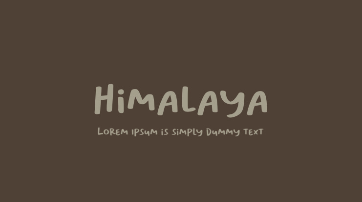 Himalaya Font