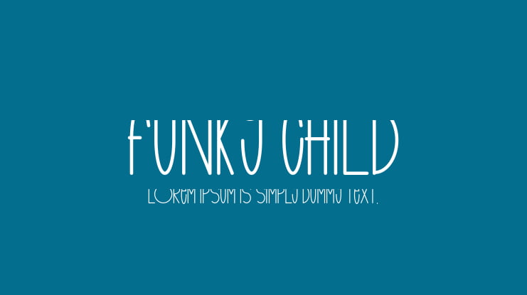 funky child Font