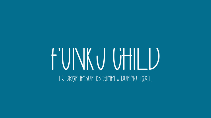funky child Font