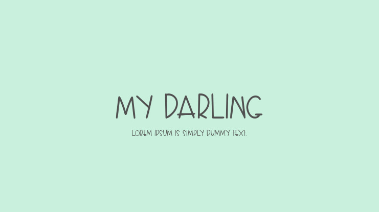 My Darling Font