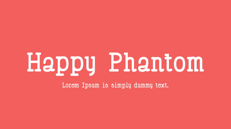 Happy Phantom Font Family