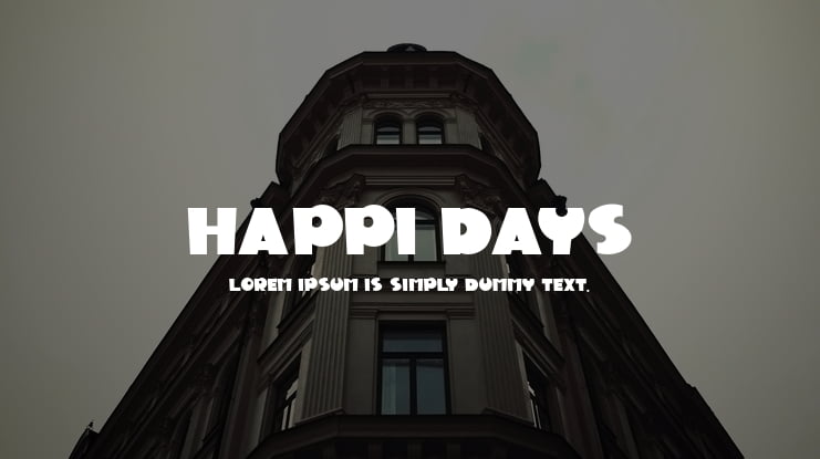 Happi Days Font