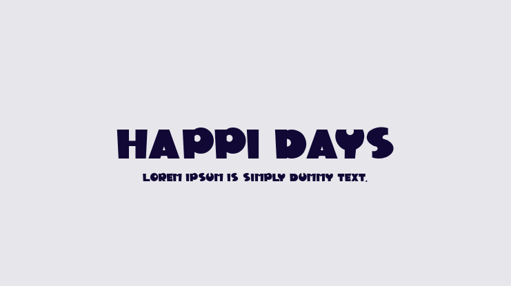 Happi Days Font