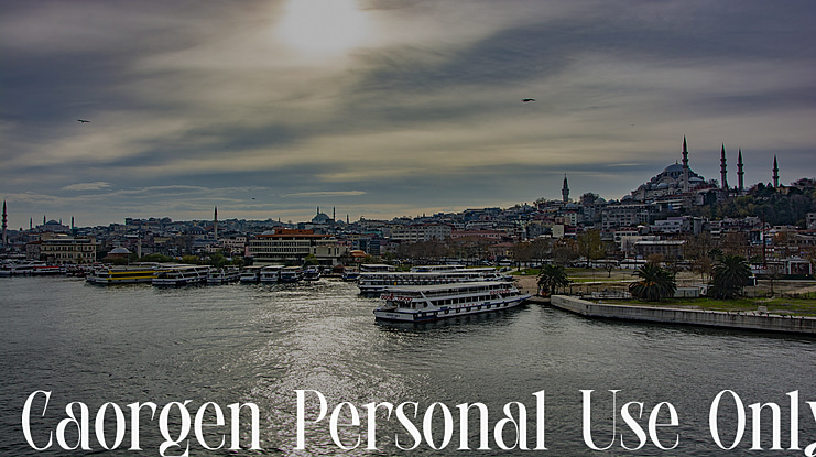 Caorgen Personal Use Only Font
