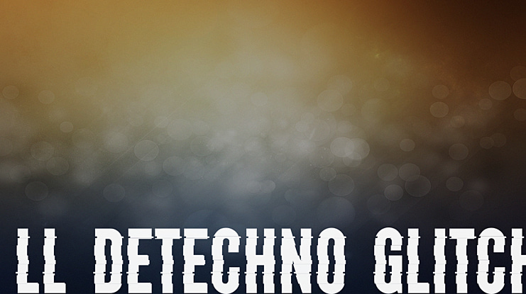LL DEtechno Glitch Font Family