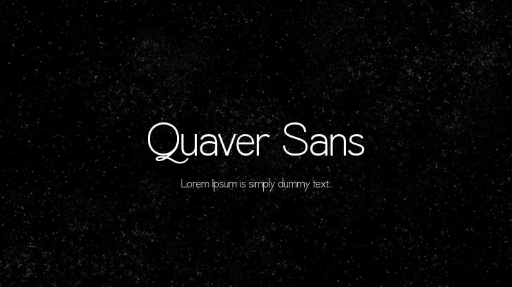 Quaver Sans Font Family