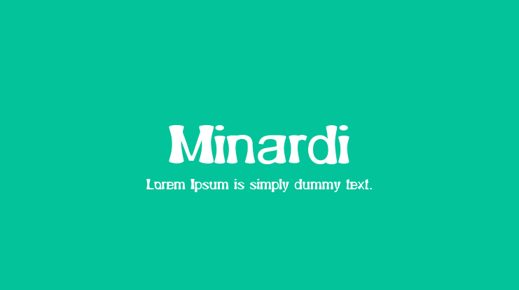 Minardi Font Family