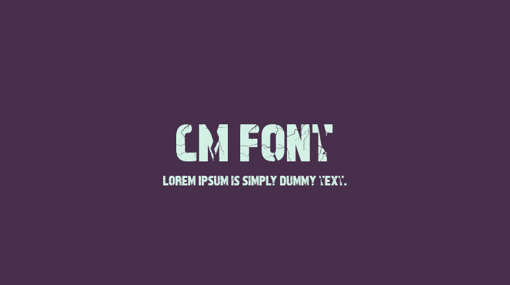 CM Font