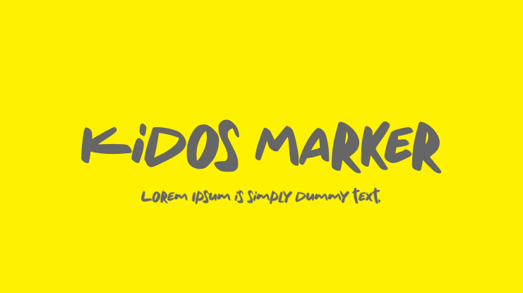 Kidos Marker Font