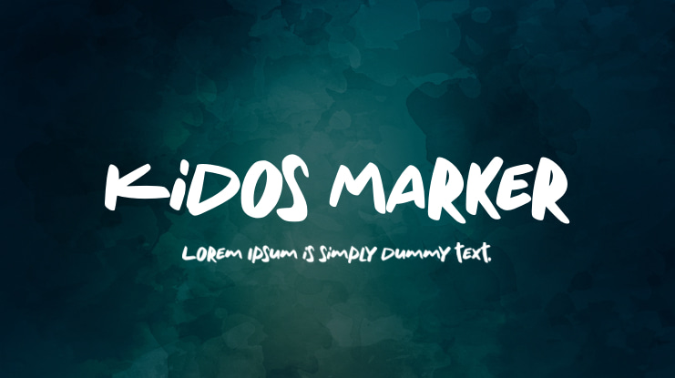 Kidos Marker Font