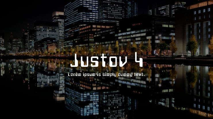 Justov 4 Font