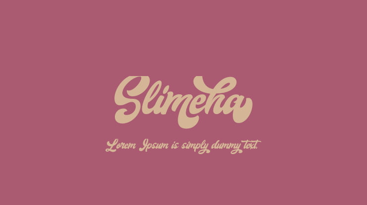 Slimeha Font