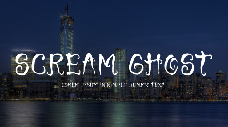 Scream Ghost Font