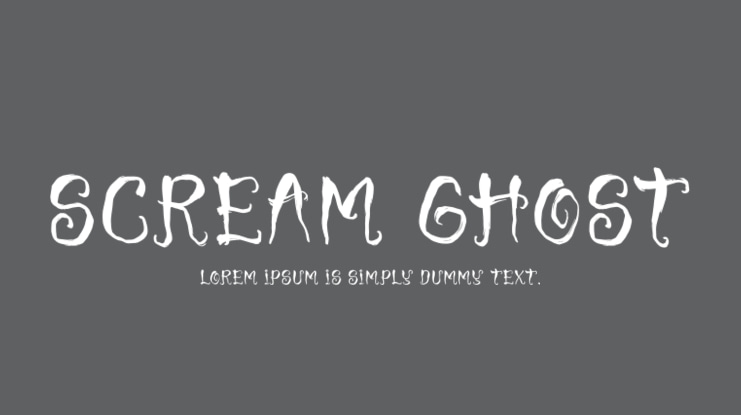 Scream Ghost Font
