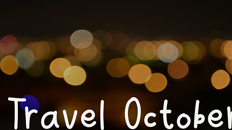 Travel October Font