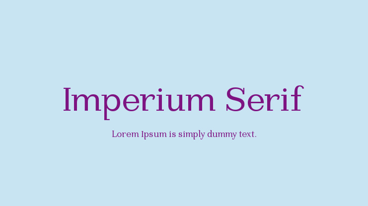 Imperium Serif Font