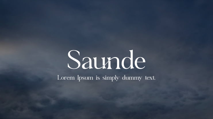 Saunde Font