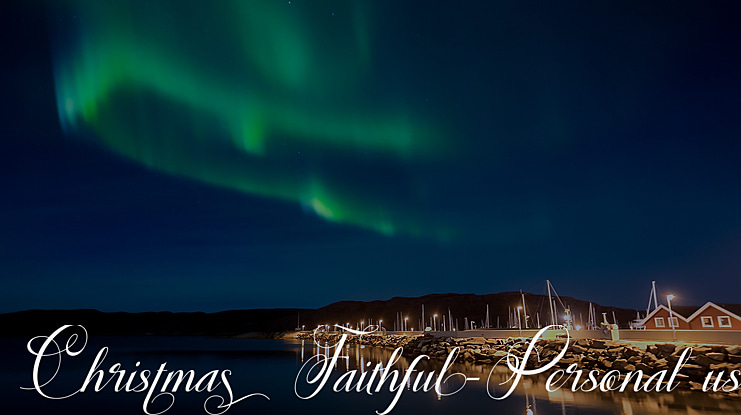 Christmas Faithful-Personal use Font