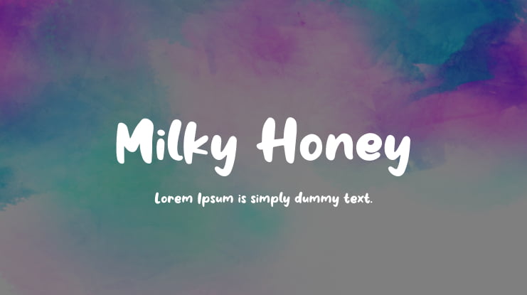 Milky Honey Font