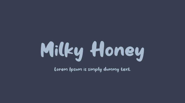Milky Honey Font