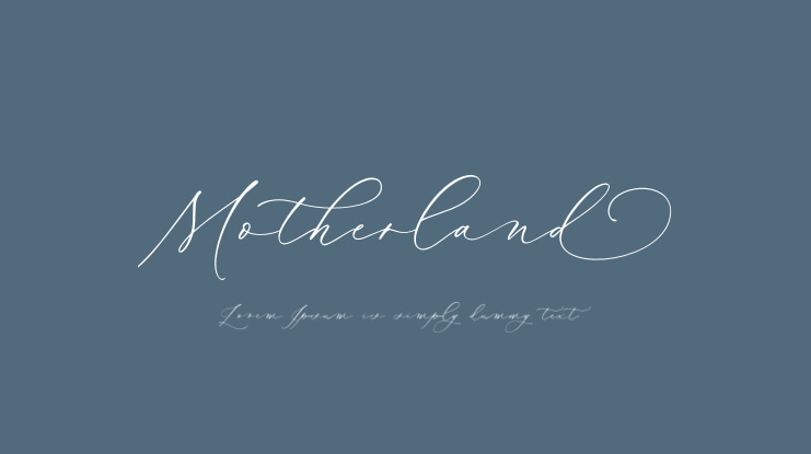 Motherland Font