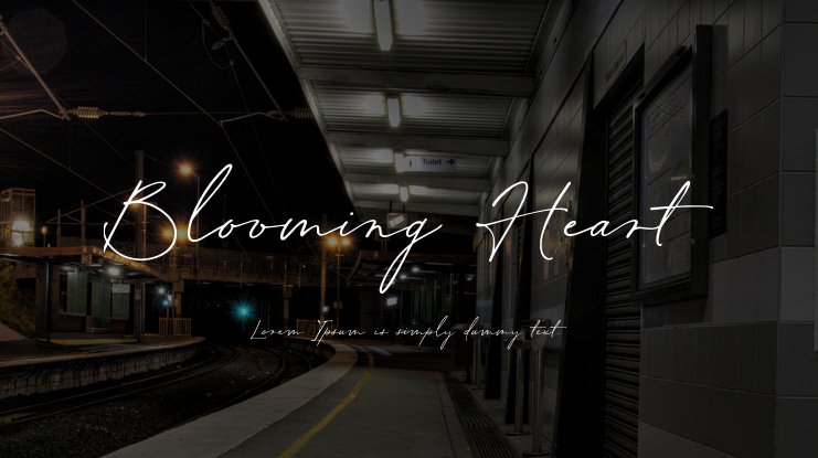 Blooming Heart Font