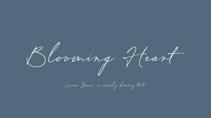 Blooming Heart Font