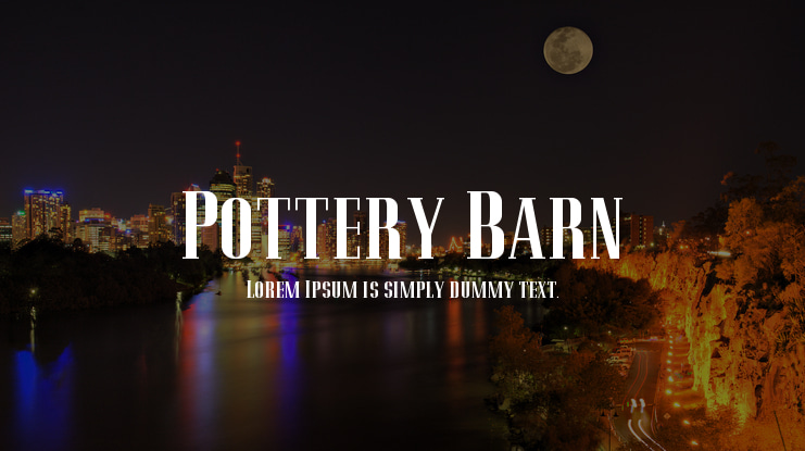 Pottery Barn Font