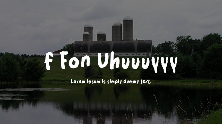 f Fon Uhuuuyyy Font