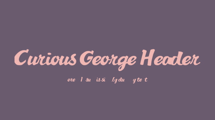 Curious George Header Font