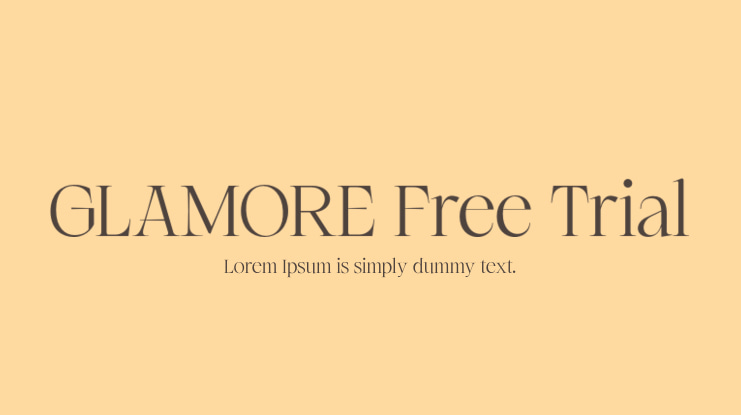 GLAMORE Free Trial Font