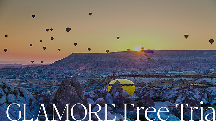 GLAMORE Free Trial Font