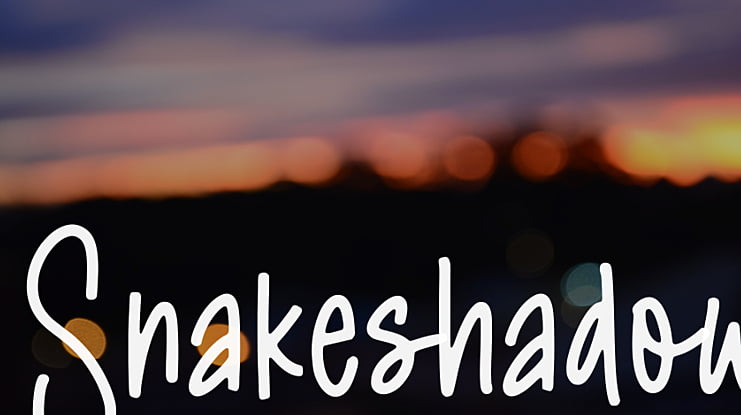Snakeshadow Font