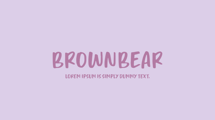 Brownbear Font