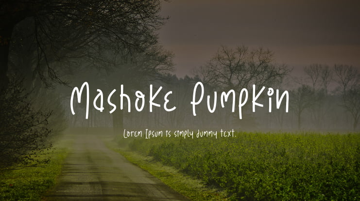 Mashoke Pumpkin Font