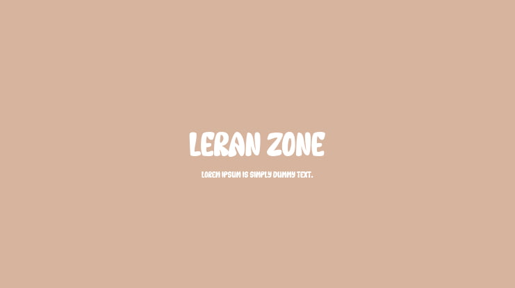 LERAN ZONE Font