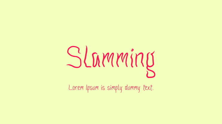 Slamming Font