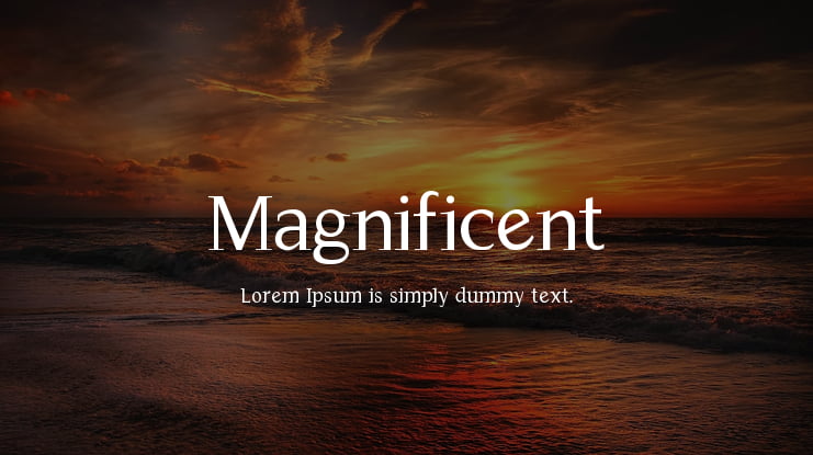 Magnificent Font