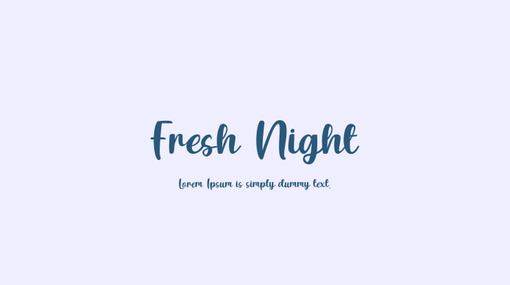Fresh Night Font