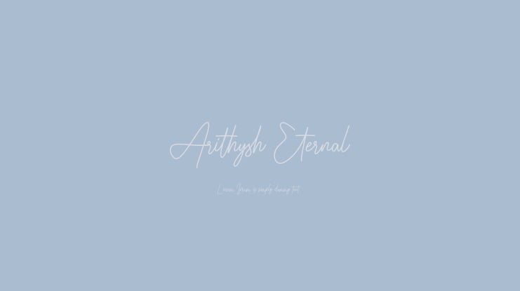 Arithysh Eternal Font
