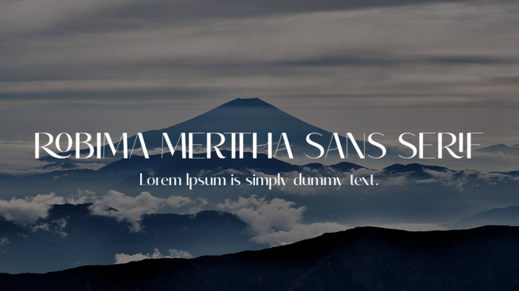 ROBIMA MERTTHA SANS SERIF Font Family