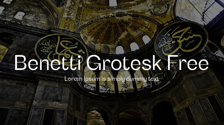 Benetti Grotesk Free Font