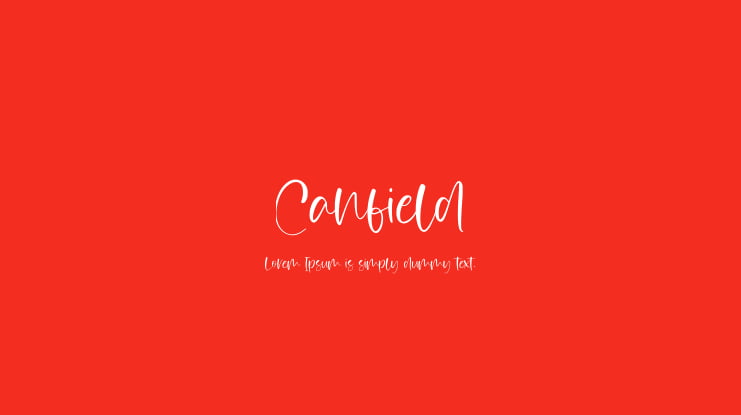 Canfield Font
