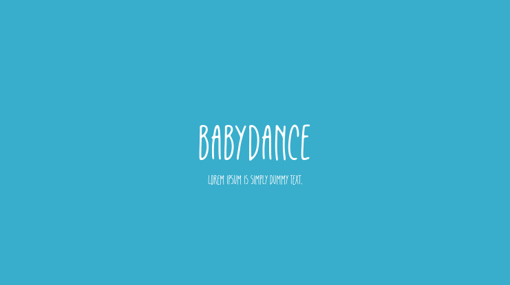 Babydance Font