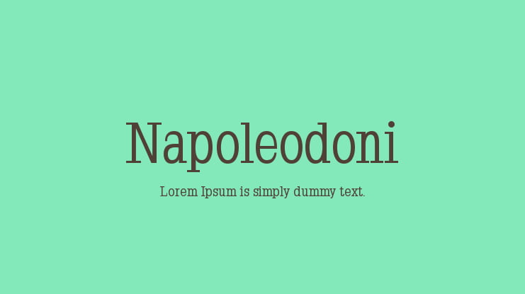 Napoleodoni Font Family